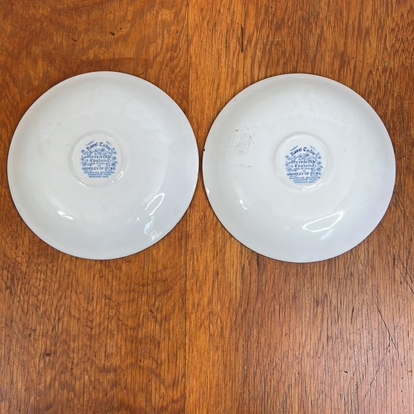 Royal Tudor Merrie Olde England by Grindley of Stoke Saucers - Picture 4 of 9